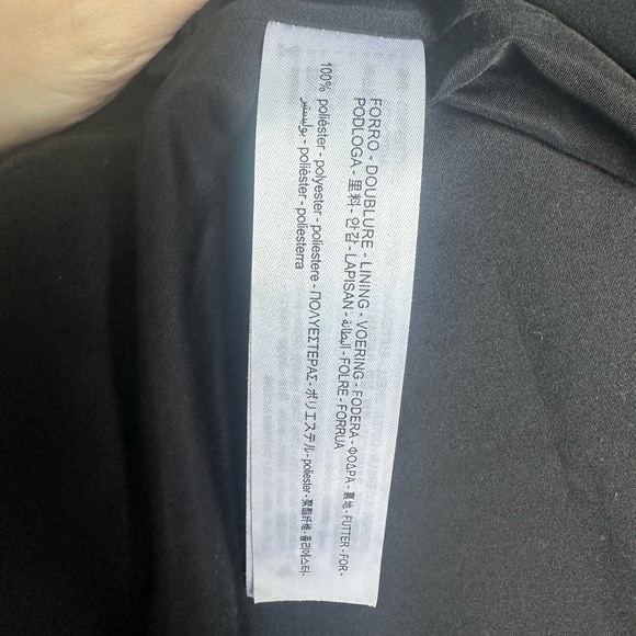 Zara oversized long camel wool checked coat size XS - Picture 9 of 11